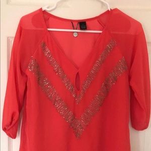 Coral shirt